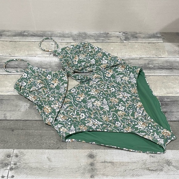 VERONICA BEARD Aniston Floral Print One-Piece Swimsuit - Sz - Large (B488) - Picture 4 of 12